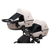 Коляска 2 в 1 для двійні Bair Kiwi DUO ECO BKD-33-1 капучино Коляска 2 в 1 для двійні Bair Kiwi DUO ECO BKD-33-1 капучино