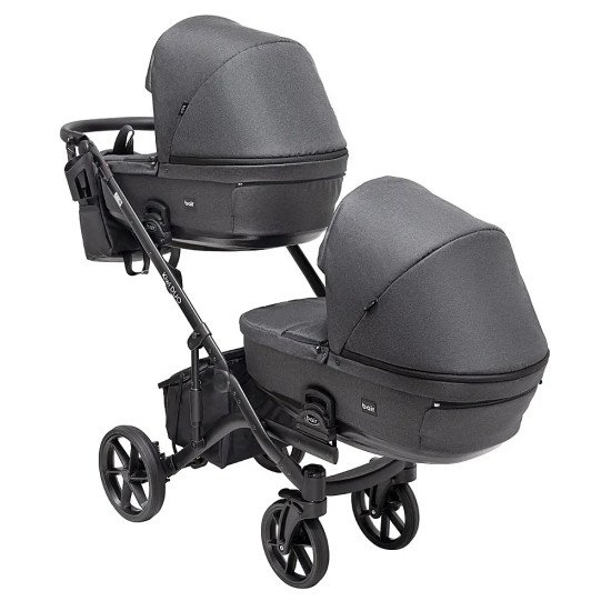 Коляска 2 в 1 для двійні Bair Kiwi DUO Soft BKD-219-1 графіт Коляска 2 в 1 для двійні Bair Kiwi DUO Soft BKD-219-1 графіт