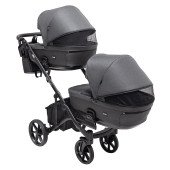 Коляска 2 в 1 для двійні Bair Kiwi DUO Soft BKD-219-1 графіт Коляска 2 в 1 для двійні Bair Kiwi DUO Soft BKD-219-1 графіт