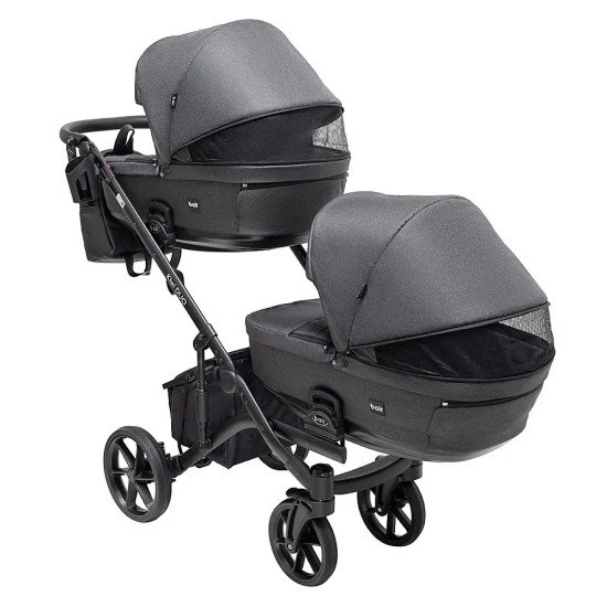 Коляска 2 в 1 для двійні Bair Kiwi DUO Soft BKD-219-1 графіт Коляска 2 в 1 для двійні Bair Kiwi DUO Soft BKD-219-1 графіт