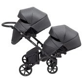 Коляска 2 в 1 для двійні Bair Kiwi DUO Soft BKD-219-1 графіт Коляска 2 в 1 для двійні Bair Kiwi DUO Soft BKD-219-1 графіт