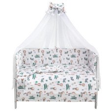 Дитяча постіль Babyroom Gold RG-08 білий (літаки, повітряні кулі) Дитяча постіль Babyroom Gold RG-08 білий (літаки, повітряні кулі)