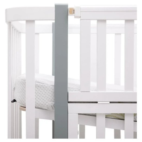 Ліжко Babyroom Місяць LU-3 маятник, шухляда білий / сірий Ліжко Babyroom Місяць LU-3 маятник, шухляда білий / сірий