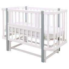 Кровать Babyroom Місяць LU-2 маятник белый / серый