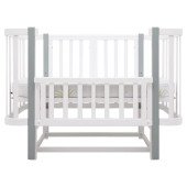 Кровать Babyroom Місяць LU-2 маятник белый / серый Кровать Babyroom Місяць LU-2 маятник белый / серый