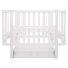 Ліжко Babyroom Місяць LU-3 маятник, шухляда  білий