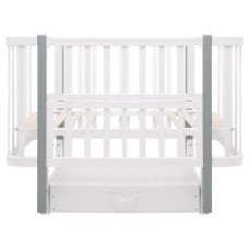 Кровать Babyroom Місяць LU-3 маятник, ящик белый / серый Кровать Babyroom Місяць LU-3 маятник, ящик белый / серый