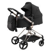 Коляска универсальная 2 в 1 Bair Moon Gold Edition MG-01 черный Коляска универсальная 2 в 1 Bair Moon Gold Edition MG-01 черный
