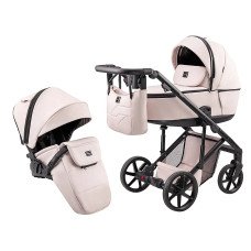 Коляска 2 в 1 Adamex Dolce Eco SA-15 розовый пудра Коляска 2 в 1 Adamex Dolce Eco SA-15 розовый пудра