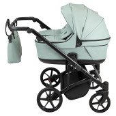 Коляска 2 в 1 для двійні Adamex Leo Duo Eco SA-20 нефрит Коляска 2 в 1 для двійні Adamex Leo Duo Eco SA-20 нефрит