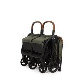 Коляска прогулочная для двойни Adamex Alto dark green