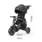 Велосипед складаний триколісний дитячий Nova Max Black