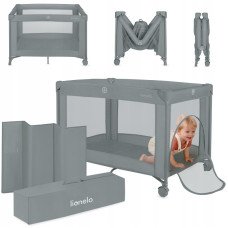 Ліжечко-манеж Lionelo Amelie Grey Concrete Ліжечко-манеж Lionelo Amelie Grey Concrete