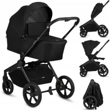 Коляска універсальна 3 в 1 Lionelo Freya Black Onyx