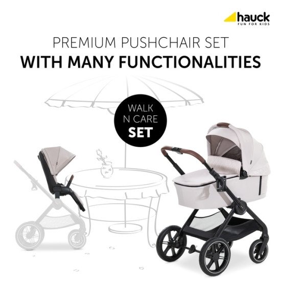 Коляска универсальная 2 в 1 Hauck Walk N Care Beige Коляска универсальная 2 в 1 Hauck Walk N Care Beige