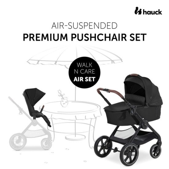 Коляска универсальная 2 в 1 Hauck Walk N Care Air Dark Grey Коляска универсальная 2 в 1 Hauck Walk N Care Air Dark Grey
