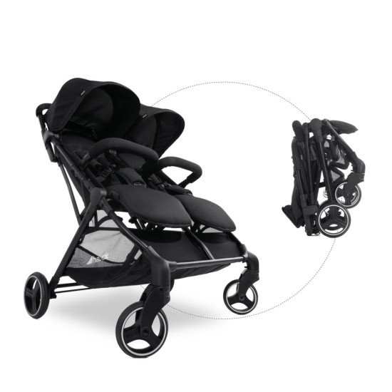 Коляска прогулянкова для двійні Hauck Swift X Duo Black