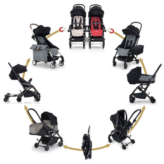 Коляска прогулочная Bumprider Connect3 Black-Olive