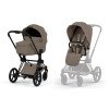 Коляска универсальная 2 в 1 Cybex Priam Style BLK Coconut Brown