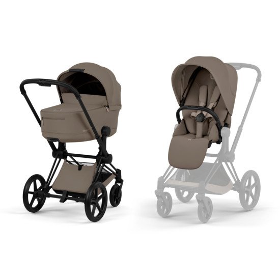 Коляска универсальная 2 в 1 Cybex Priam Style BLK Coconut Brown Коляска универсальная 2 в 1 Cybex Priam Style BLK Coconut Brown