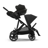 Коляска прогулочная для двойни Cybex Gazelle S BLK Moon Black Коляска прогулочная для двойни Cybex Gazelle S BLK Moon Black