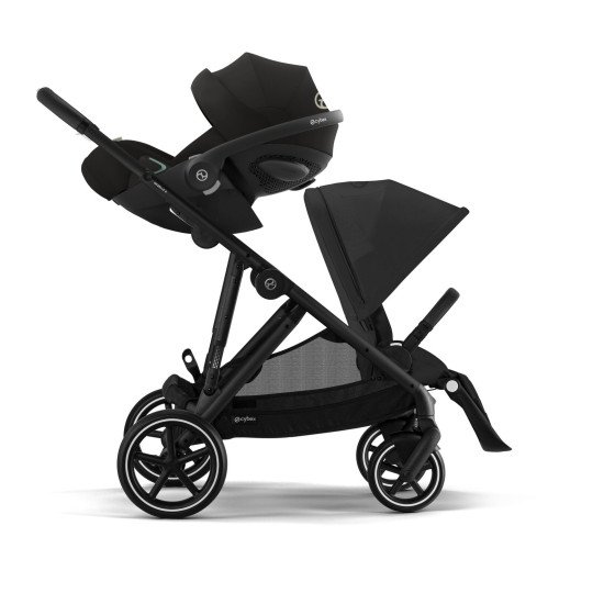 Коляска прогулочная для двойни Cybex Gazelle S BLK Moon Black Коляска прогулочная для двойни Cybex Gazelle S BLK Moon Black