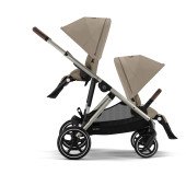Коляска универсальная для двойни 2 в 1 Cybex Gazelle S TPE Almond Beige