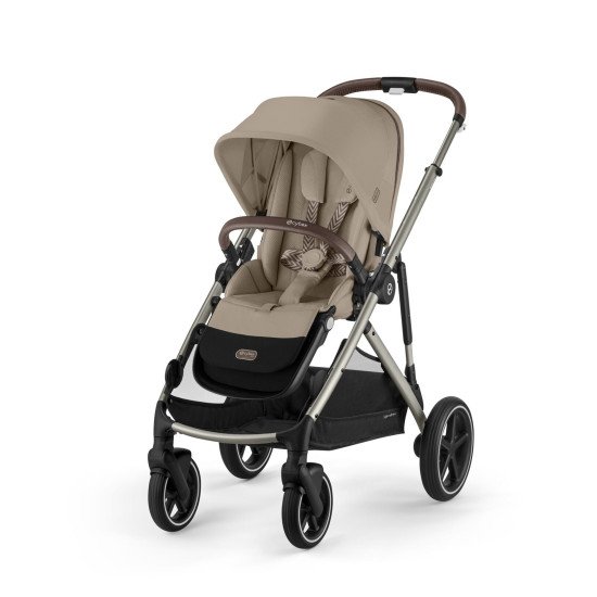 Коляска универсальная для двойни 2 в 1 Cybex Gazelle S TPE Almond Beige