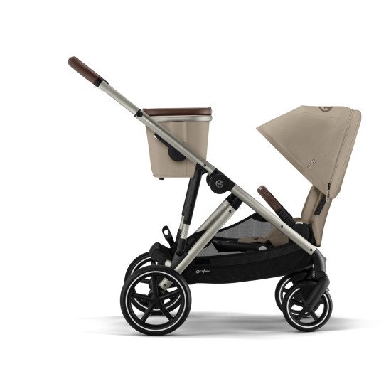 Коляска универсальная для двойни 2 в 1 Cybex Gazelle S TPE Almond Beige