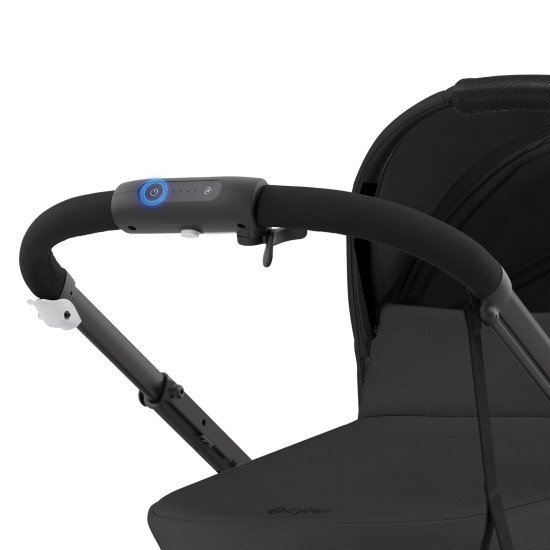Коляска прогулочная для двойни Cybex eGazelle S BLK Moon Black