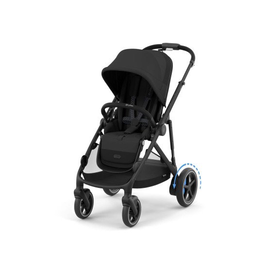 Коляска прогулочная для двойни Cybex eGazelle S BLK Moon Black