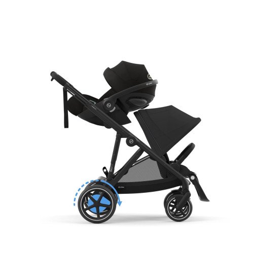 Коляска прогулочная для двойни Cybex eGazelle S BLK Moon Black