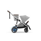 Коляска прогулочная для двойни Cybex eGazelle S SLV Stone Grey