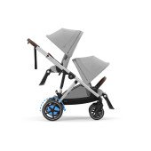 Коляска прогулочная для двойни Cybex eGazelle S SLV Stone Grey