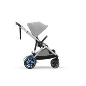 Коляска прогулочная для двойни Cybex eGazelle S SLV Stone Grey