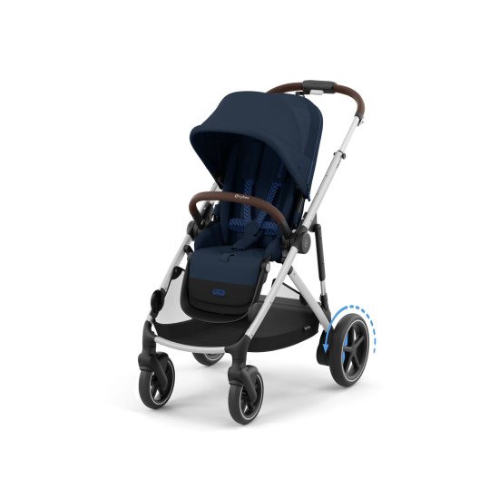Коляска прогулянкова для двійні Cybex eGazelle S SLV Ocean Blue