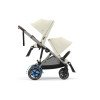 Коляска прогулочная для двойни Cybex eGazelle S TPE Seashell Beige