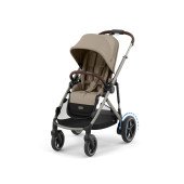 Коляска прогулочная для двойни Cybex eGazelle S TPE Almond Beige