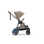 Коляска прогулочная для двойни Cybex eGazelle S TPE Almond Beige