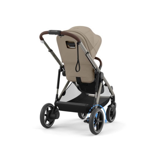 Коляска прогулочная для двойни Cybex eGazelle S TPE Almond Beige