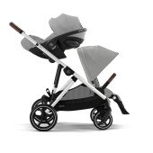 Коляска прогулочная для двойни Cybex Gazelle S SLV Stone Grey Коляска прогулочная для двойни Cybex Gazelle S SLV Stone Grey