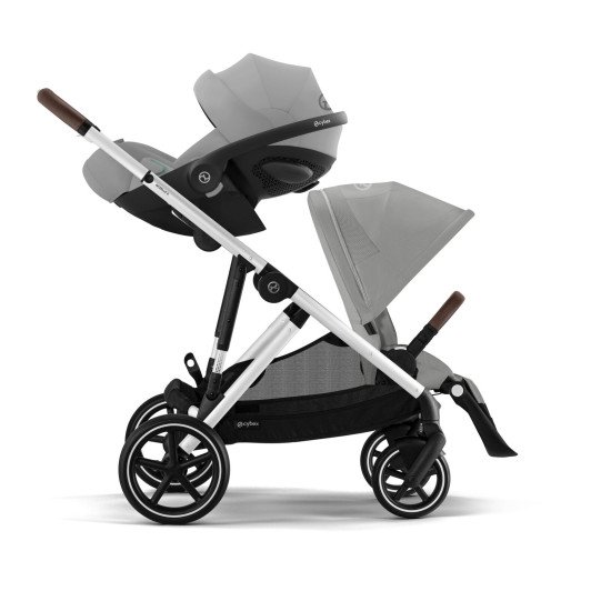 Коляска прогулочная для двойни Cybex Gazelle S SLV Stone Grey Коляска прогулочная для двойни Cybex Gazelle S SLV Stone Grey