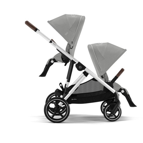Коляска прогулочная для двойни Cybex Gazelle S SLV Stone Grey Коляска прогулочная для двойни Cybex Gazelle S SLV Stone Grey