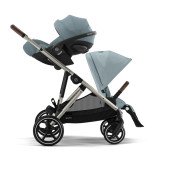Коляска прогулочная для двойни Cybex Gazelle S TPE Stormy Blue
