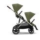 Коляска прогулочная для двойни Cybex eGazelle S TPE Moss Green