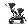 Коляска прогулочная для двойни Cybex eGazelle S TPE Chocolate Brown