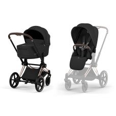 Коляска універсальна 2 в 1 Cybex Priam Style RBA Sepia Black