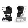 Коляска универсальная 2 в 1 Cybex ePriam Style BLK Sepia Black