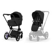 Коляска універсальна 2 в 1 Cybex ePriam Style BLK Sepia Black