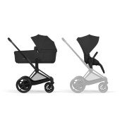 Коляска універсальна 2 в 1 Cybex ePriam Style BLK Sepia Black